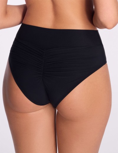 Плавки бразилиана с драпировкой Ava SF13/19 black, Цвет: черный, Размеры: L, изображение 2