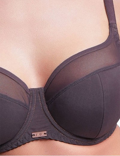 Бюстгальтер полупоролон Ava 2268 PU cold espresso, Цвет: шоколад, Размеры: 70G, изображение 4