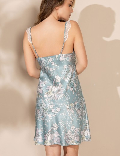 Сорочка с кружевными бретелями Mia-Amore AIRIS 4871, Цвет: нежно-бирюзовый, Размеры: 2XL, изображение 2