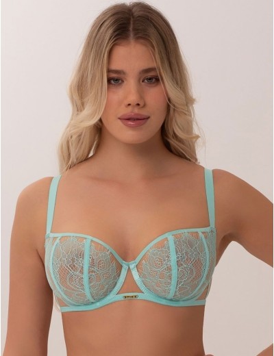 Бюстгальтер балконет Subtille AQUAMARINE SEE BLUE soft balconette, Цвет: голубой, Размеры: 65D, изображение 3