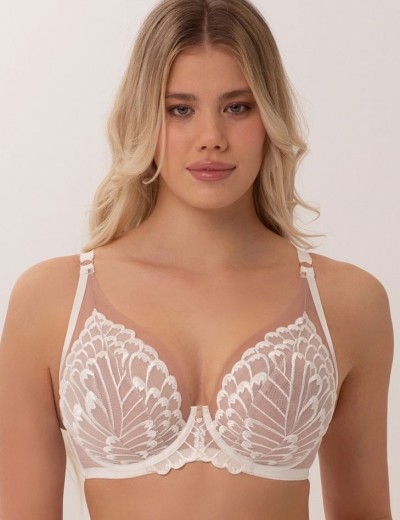 Бюстгальтер бралетт Subtille GRACIA MILK soft bralette, Цвет: молочно-белый, Размеры: 65D, изображение 3