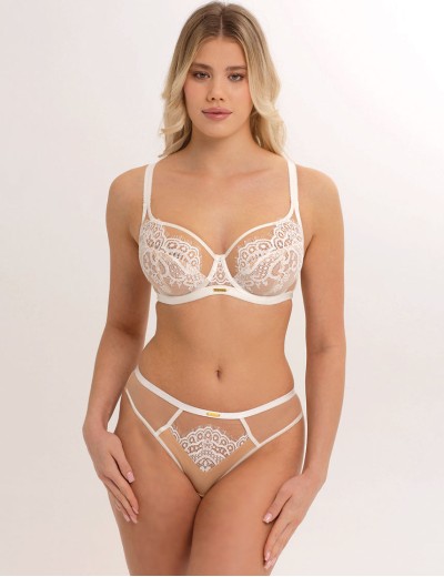 Трусы бразилиана Subtille MARTA MILK brazilian panties, Цвет: молочно-белый, Размеры: S, изображение 3