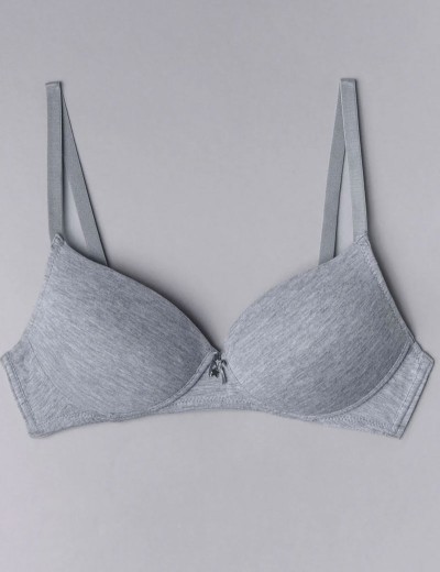 Бюстгальтер пуш-ап без косточек Sielei NATURAL COTTON 1456 grigio melange, Цвет: grigio melange (серый), Размеры: 70B, изображение 2