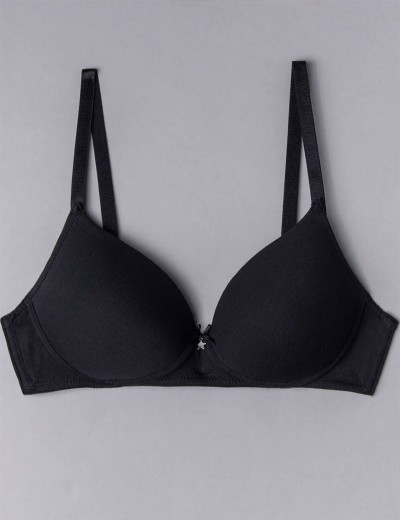 Бюстгальтер пуш-ап без косточек Sielei NATURAL COTTON 1456 nero, Цвет: nero (черный), Размеры: 70B, изображение 2