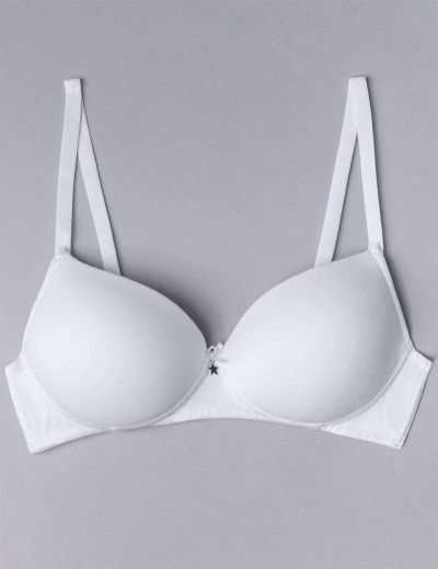 Бюстгальтер пуш-ап без косточек Sielei NATURAL COTTON 1456 bianco, Цвет: bianco (белый), Размеры: 70B, изображение 4