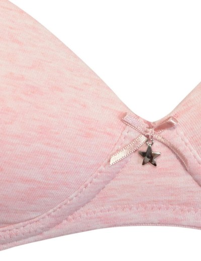 Бюстгальтер пуш-ап без косточек Sielei NATURAL COTTON 1456 rosa melange, Цвет: rosa melange (розовый), Размеры: 70B, изображение 5