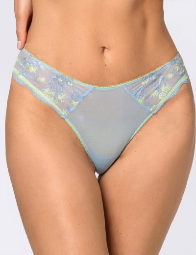 Комплект Sielei EMILY триангул+бразилиана 79587 azzurro, Цвет: azzurro (голубой), Размеры: 70B, изображение 4