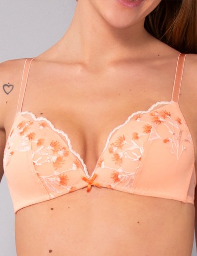 Комплект Sielei EMILY триангул+бразилиана 79587 pesca, Цвет: pesca (персиковый), Размеры: 70B, изображение 2