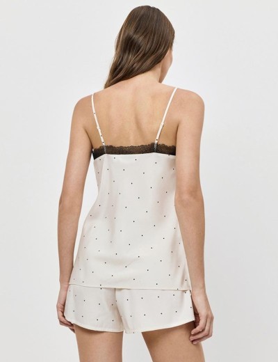 Пижама топ и шорты Aruelle ADA, Цвет: экрю, Размеры: XS, изображение 2