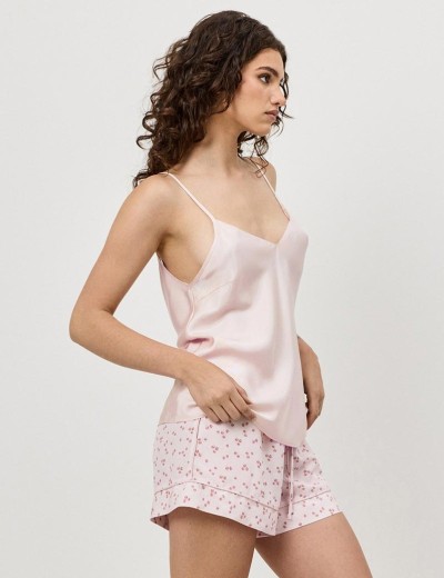 Пижама из топа и шорт Aruelle BLOSSIE, Цвет: светло-розовый, Размеры: XS, изображение 3