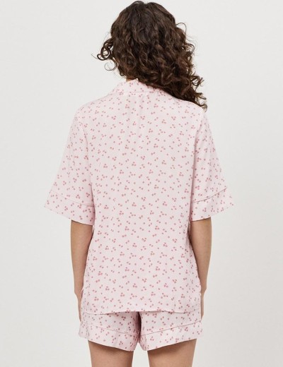 Женская пижама с шортами Aruelle BLOSSOM, Цвет: светло-розовый, Размеры: XS, изображение 2