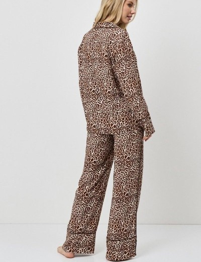 Леопардовая пижама с брюками Aruelle LIOR, Цвет: леопард, Размеры: XS, изображение 3