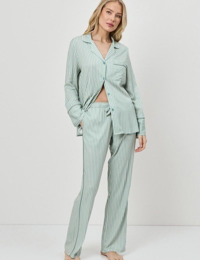 Пижама с брюками Aruelle MOSS, Цвет: оливковый, Размеры: XS, изображение 2