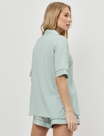 Пижама с шортами Aruelle MOSS, Цвет: оливковый, Размеры: XS, изображение 2