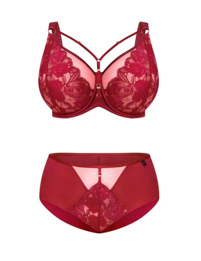 Бюстгальтер бралетт Kris Line CHERRY soft bralette, Цвет: вишневый, Размеры: 75H, изображение 9