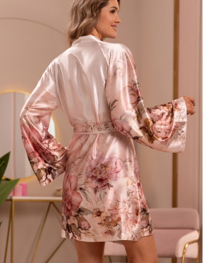 Короткий домашний халат Mia-Amore ALORA 4943, Цвет: мультицвет, Размеры: 2XL/3XL, изображение 2