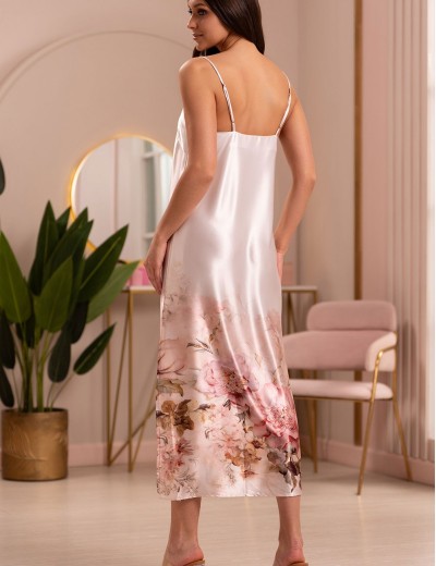 Длинная шелковая сорочка Mia-Amore ALORA 4944, Цвет: мультицвет, Размеры: 2XL, изображение 2