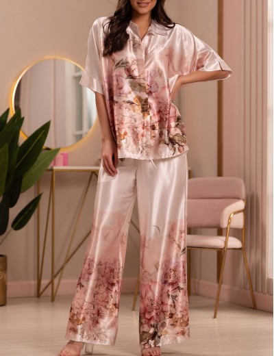 Шелковая брючная пижама Mia-Amore ALORA 4946, Цвет: мультицвет, Размеры: 2XL, изображение 3