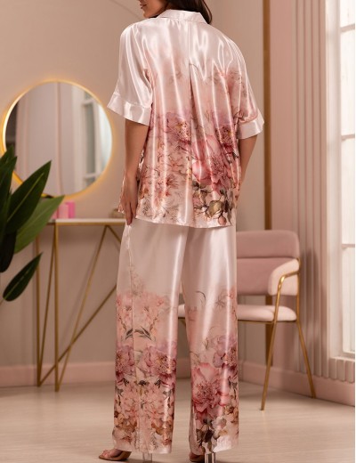 Шелковая брючная пижама Mia-Amore ALORA 4946, Цвет: мультицвет, Размеры: 2XL, изображение 2