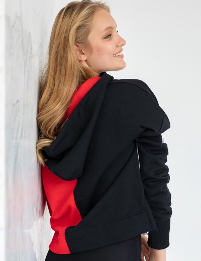 Женская толстовка Opium M-120, Цвет: чёрный/красный/белый, Размеры: L, изображение 2