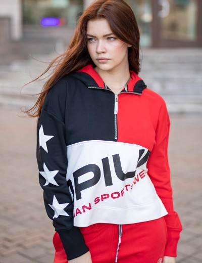 Женская толстовка Opium M-120, Цвет: чёрный/красный/белый, Размеры: L, изображение 3