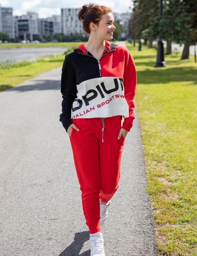 Женская толстовка Opium M-120, Цвет: чёрный/красный/белый, Размеры: L, изображение 5