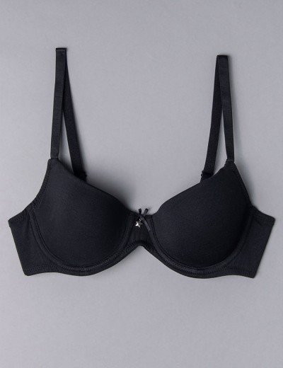 Бюстгальтер на поролоне Sielei NATURAL COTTON 1428 nero, Цвет: nero (черный), Размеры: 70B, изображение 2