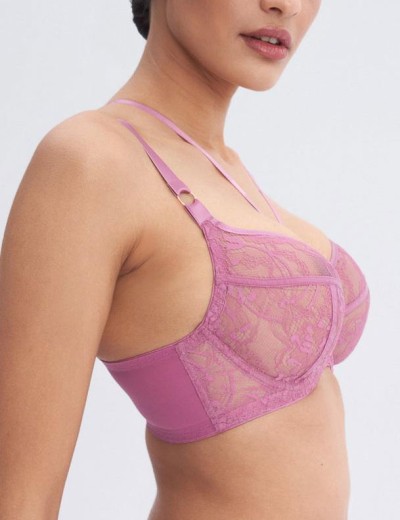 Бюстгальтер кружевной мягкий Alles CHIARA PINK M, Цвет: розовый, Размеры: 70F, изображение 3