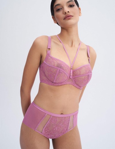Трусы высокие Alles CHIARA PINK classic, Цвет: розовый, Размеры: M, изображение 4