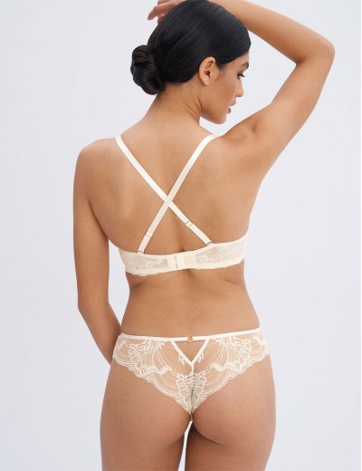 Трусы бразилиана Alles PURE ROMANTIC brazyliany vanilla, Цвет: кремовый, Размеры: S, изображение 5