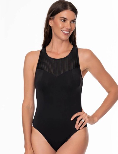 Чёрный совместный купальник Jantzen JZ26079M, Цвет: чёрный, Размеры: XL, изображение 3