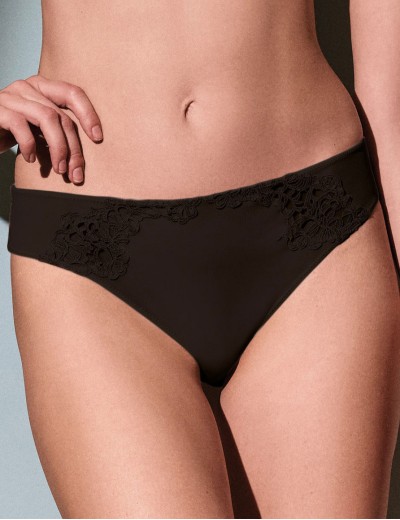 Комплект Lormar CHANSON балконет+слипы Cha54346 nero, Цвет: nero (черный), Размеры: 75C, изображение 5