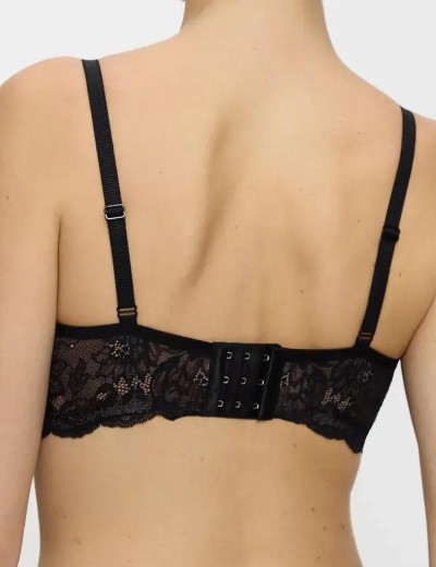 Кружевной бюстгальтер без косточек Triumph AMOURETTE CHARM N03 чёрный, Цвет: чёрный, Размеры: 70E, изображение 2