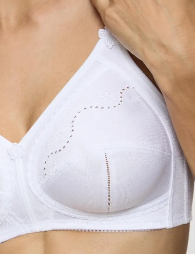 Бюстгальтер без косточек Triumph DOREEN + COTTON 01 N белый, Цвет: белый, Размеры: 100B, изображение 3