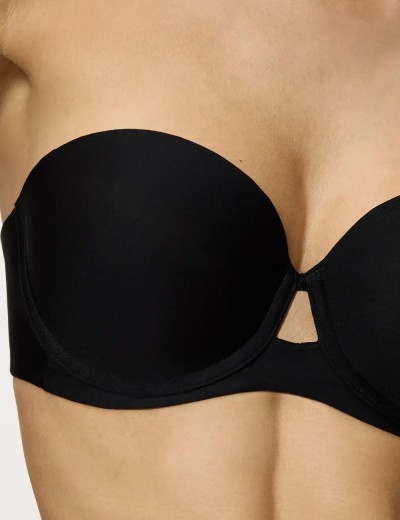 Гладкий бюстгальтер бандо Triumph PURE MICRO WDP чёрный, Цвет: чёрный, Размеры: 70B, изображение 3