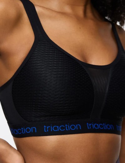 Спортивный бюстгальтер Triumph TRIACTION ENERGY LITE N EX, Цвет: чёрный, Размеры: 70B, изображение 3