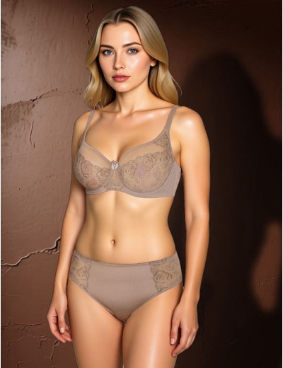 Бюстгальтер с мягкой чашкой Albina L АНАБЕЛЬ 7052 фраппе, Цвет: фраппе, Размеры: 80C, изображение 2