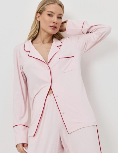 Пижама женская с брюками Aruelle AMORIA, Цвет: светло-розовый, Размеры: XS, изображение 4