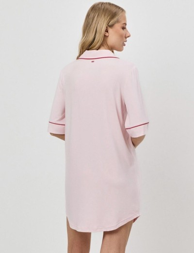 Рубашка домашняя Aruelle AMORIA, Цвет: светло-розовый, Размеры: XS, изображение 2