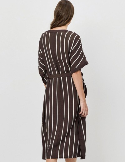 Платье-туника из вискозы Aruelle CEDAR, Цвет: шоколадный, Размеры: XS, изображение 4