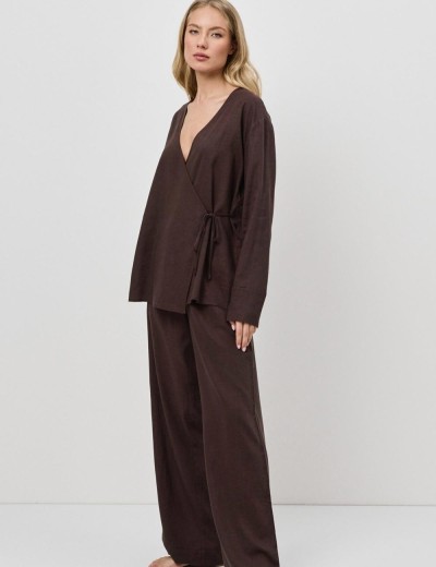 Брючный комплект Aruelle CLAY SET, Цвет: шоколадный, Размеры: XS, изображение 3