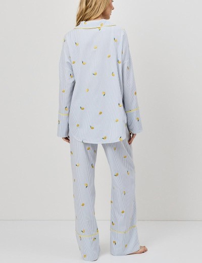 Пижама с брюками Aruelle LENORA, Цвет: светло-голубой, Размеры: XS, изображение 4