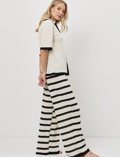 Домашний комплект с брюками Aruelle MIRAGE SET, Цвет: светло-бежевый, Размеры: XS, изображение 4