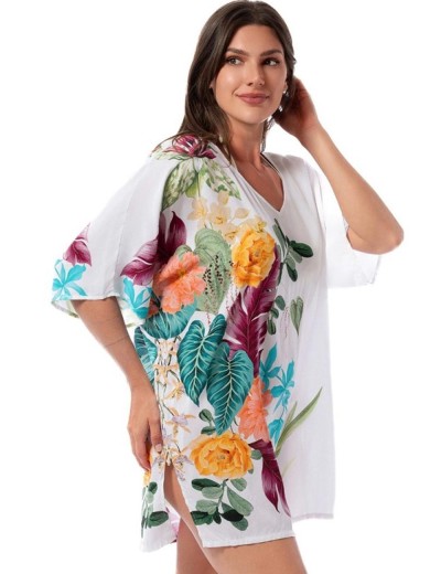 Пляжная туника Jantzen JZ25150C, Цвет: белый, Размеры: S, изображение 2