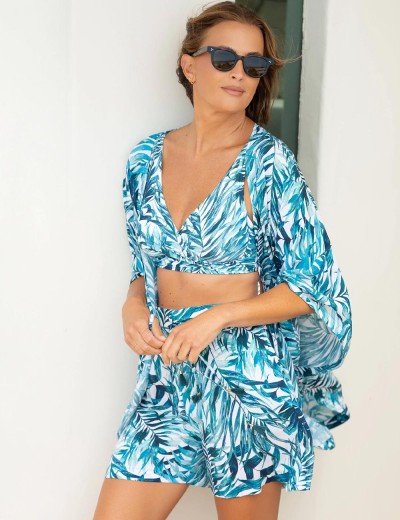 Пляжный халат-кимоно Jantzen JZ26149C, Цвет: мульти, Размеры: L, изображение 3