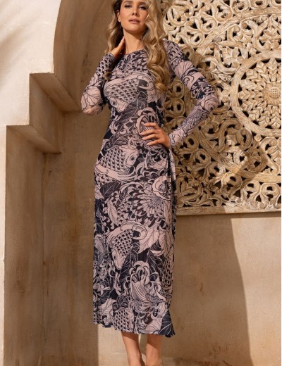 Туника для пляжа Mia-Amore VIRGINY 2280, Цвет: бежевый, Размеры: 2XL, изображение 3