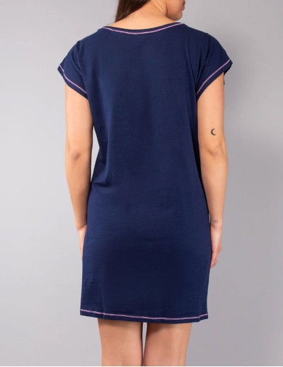 Удлиненная футболка Sielei FASHION SUMMER AR41 blu, Цвет: blu (синий), Размеры: L, изображение 2