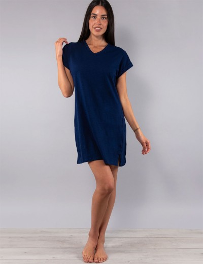 Сорочка из хлопка Sielei CITY CI28 blu, Цвет: blu (синий), Размеры: 2XL, изображение 5