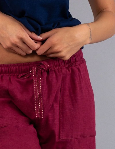 Хлопковый комплект с шортами Sielei CITY CI19 blu/ciliegia, Цвет: blu/ciliegia (синий/бордо), Размеры: 2XL, изображение 3