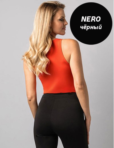 Майка на широких бретелях Sielei DAILY MD07 nero, Цвет: nero (черный), Размеры: M, изображение 2